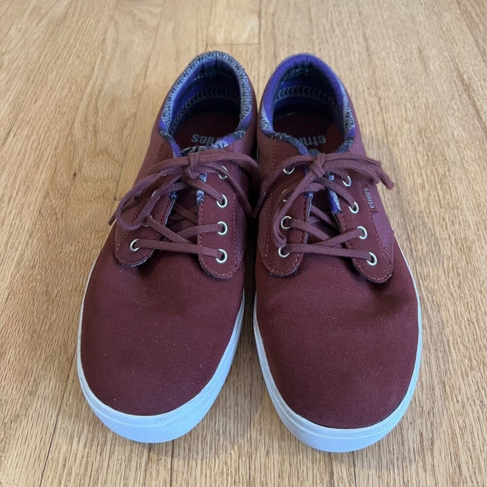 Etnies Women's Jameson 2 Low Top Lace Up Sneakers Burgundy EU Size 41.5/US 10